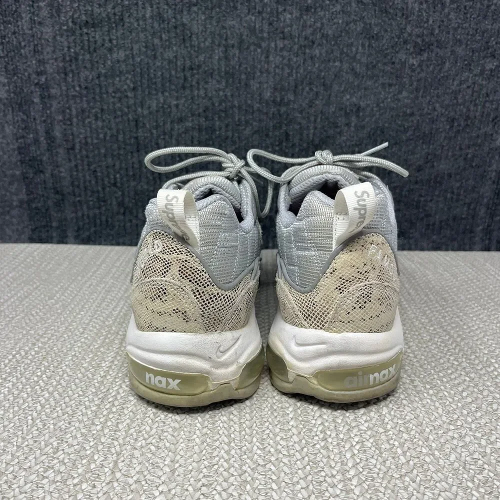 Nike Air Max 98 Supreme Snakeskin Gray Beige Athletic Shoes Mens 11.5 844694-100 - Picture 4 of 8